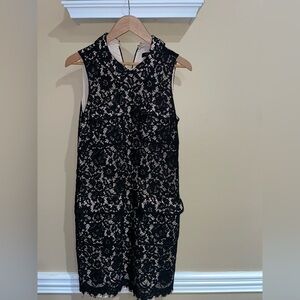 Black and Nude lace dress J.CREW